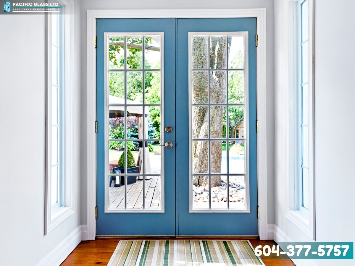 Interior glass doors in Burnaby