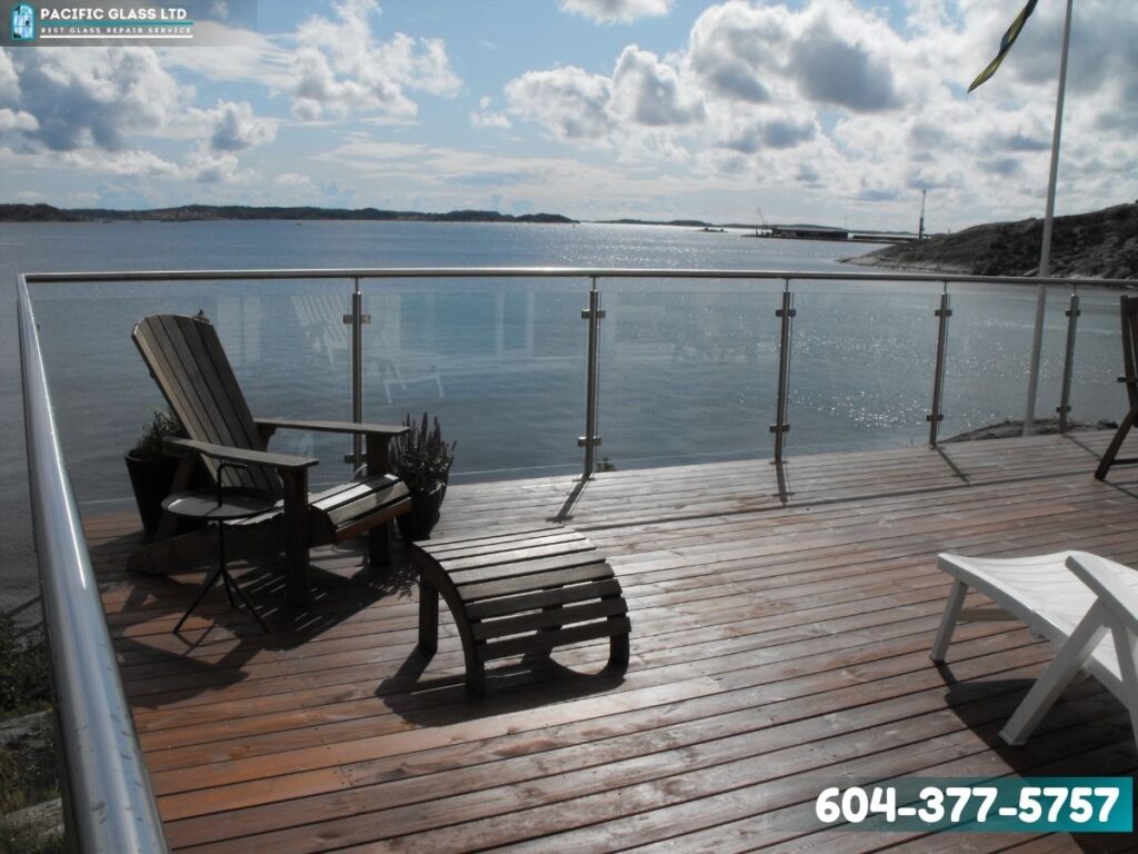 Tempered glass panels for decks