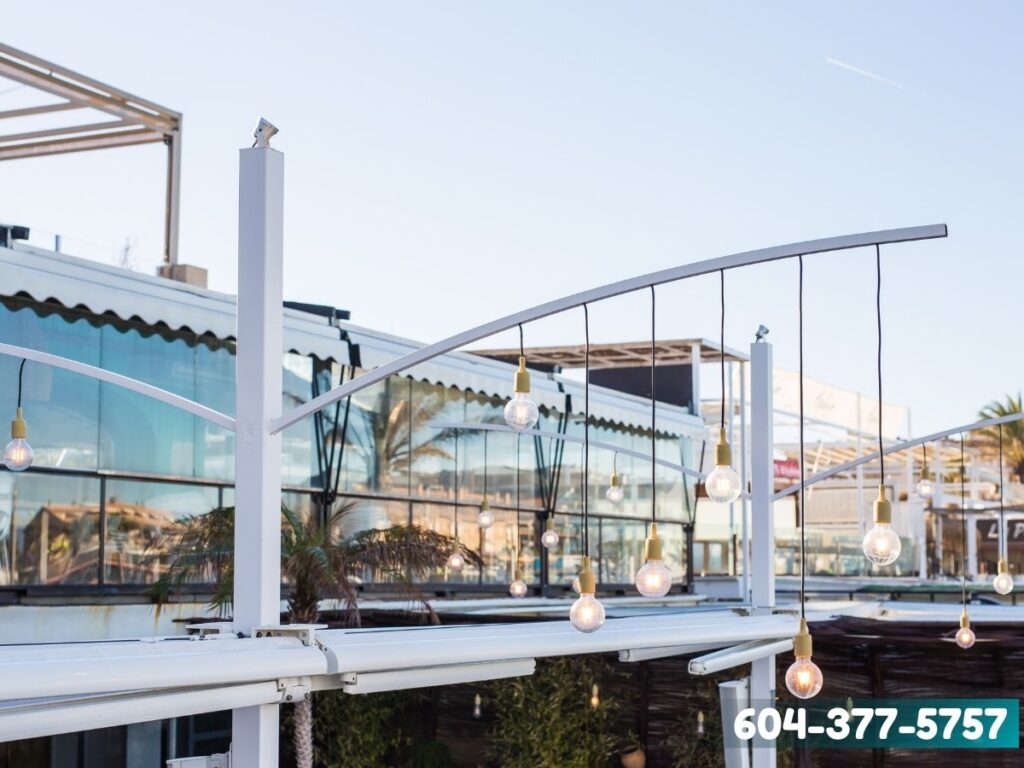 Custom glass balcony design in Brunaby