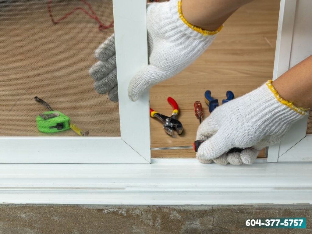 DIY glass door repair
