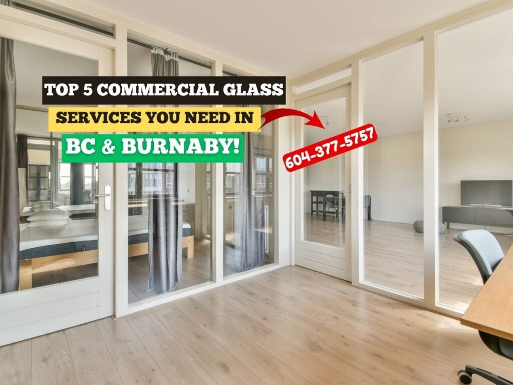 Storefront glass installation by Pacific Glass Ltd. in Burnaby, BC