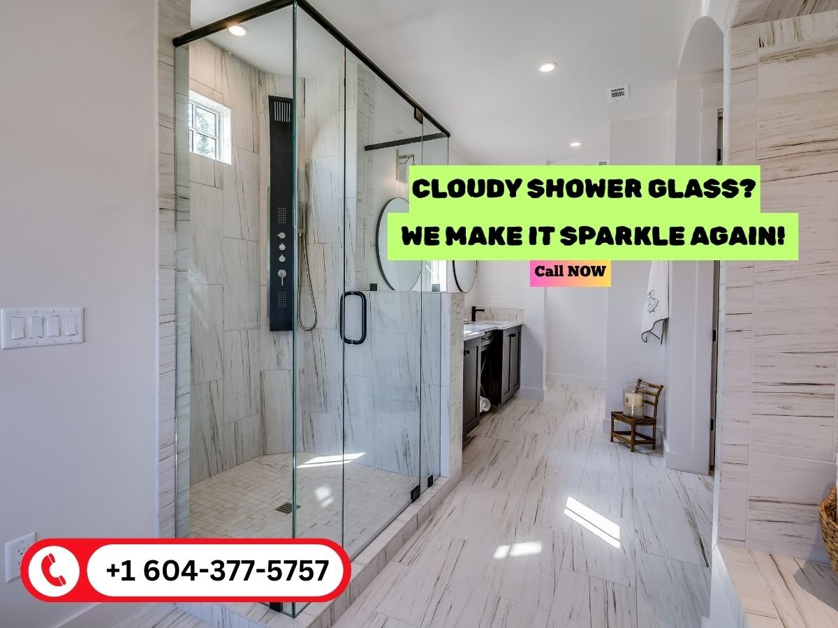 Shower glass cleaning in Richmond BC