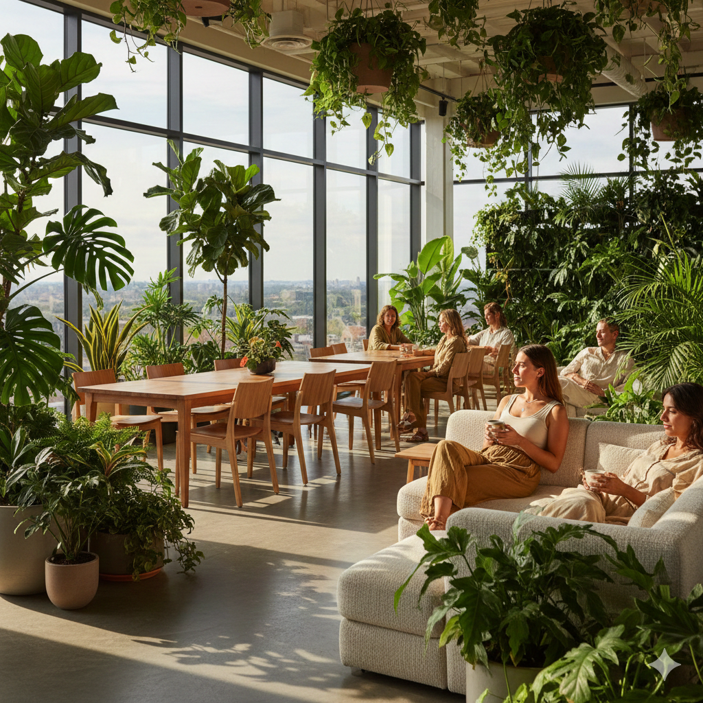 Emotional Impact of Seeing Green Indoors