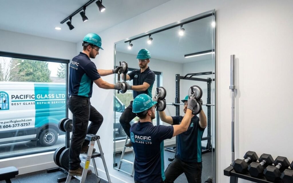 Gym Mirror Installation
