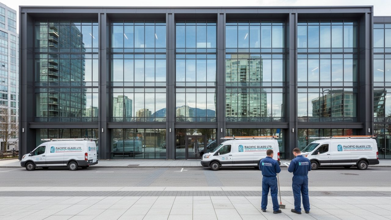 glass curtain wall facade Vancouver