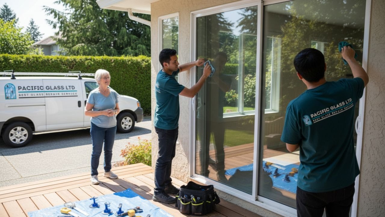 Emergency residential glass replacement in Burnaby.
