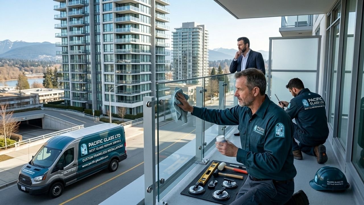 Balcony glass repair in Surrey – Pacific Glass Ltd.